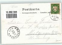 Bergsteiger und Bergsteigerin Platz, E. 1901 Gebrauchsspuren