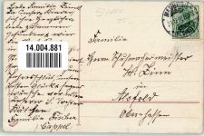 Prägedruck Neujahr Flugapparat Glückwunsch Flugzeug 1910 Gebrauchsspuren