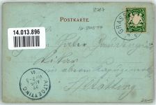 83224 W8217 Grassau , Chiemgau 1901 Gebrauchsspuren