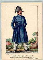 Serie 2 Nr. 4 Uniform Agent de Police 1835 Ausstellung 1935