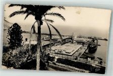 Oran 1955 Foto AK Hafen Bahnhof