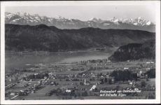 1955 - Bodensdorf: Am Ossiuchersee, mit Julische Alpen,Franz Schilcher AKU2