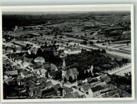 77963 W7635 Nonnenweier , Oberrhein - Fliegeraufnahme Nonnenweiler Ev. Kirche