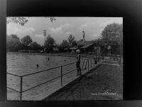 87746 W8941 Erkheim GLASNEGATIV Freibad