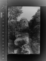 94250 W8371 Achslach GLASNEGATIV Aussichtsturm