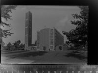 45768 W4370 Marl , Westf GLASNEGATIV Hedwigkirche