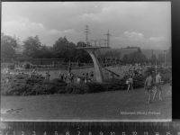 40822 W4020 Mettmann GLASNEGATIV Freibad