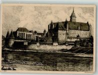 Marienburg Malbork Gebrauchsspuren sign. Horst, F. Marienburg