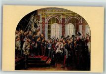 sign. Werner A. v. Kaiserproklamation zu Versailles 1871 Reichseinigungskriege 1864-1870/71 Künstlerkarte