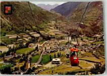 Andorra la Vella Foto AK Seilbahn