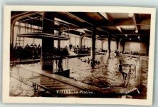 88800 Vittel 1952 Foto AK Schwimmbad