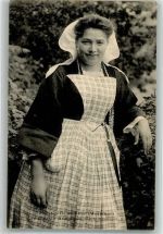 56000 Vannes Foto AK Tracht Frau Morbihan