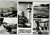 Konstanza Constanta 1969 Foto AK Schwimmbad Strand Moschee Denkmal Auto