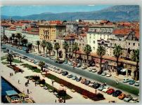 Split Spalato 1965 Foto AK Auto Geschäft Straße