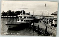 Bregenz Hafen Dampfschiff Baden Binnenschiff Foto AK