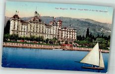 28838 Stresa 1925 Foto AK Grand Hotel et des Iles Borromees