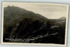 Schlesierhaus 1932 Foto AK Schneekoppe