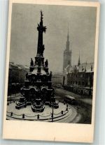 Olomouc Olmütz Winter Masarykovo Platz Denkmal