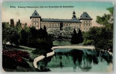 1180 Wien 18. Bezirk, Währing Lithographie Währing Türkenschanz Park Hochschule Bodenkultur