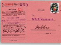 W7090 Ellwangen Jagst Oberamtssparkasse Girokarte 7114 Sparkasse Gebrauchsspuren