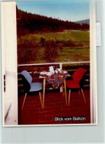 72270 W7292 Huzenbach FOTO KEINE AK Schwarzwälder Haus Balkon