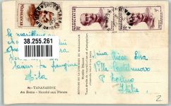 Antananarivo 1950 Foto AK Marktszene Tananrive Blumenmarkt