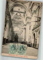 Saragossa Zaragoza 1917 Foto AK Nave y Organo del Pilar Marke bildseitig