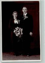 4780 Schärding Innere Stadt 1938 Foto AK Brautpaar Ort lt. Fotograf