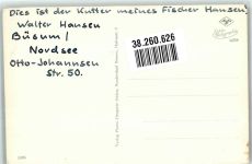 25761 W2242 Büsum Foto AK Hochseekutter fahren auf Fischfang