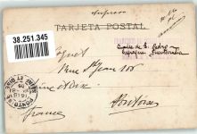 Fuenterrabia Hondarribia 1905 Foto AK Kirche Marke bildseitig