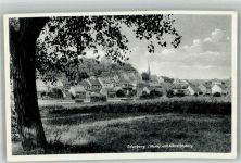 16248 O1305 Oderberg , Mark Foto AK Albrechtsberg Kirche Baum
