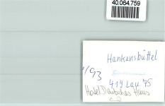 29386 W3122 Hankensbüttel FOTO KEINE AK Hotel Deutsches Haus