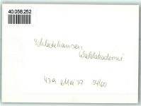 49143 W4516 Schledehausen , Kr Osnabrück FOTO KEINE AK Waldakademie