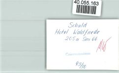53520 W5489 Schuld FOTO KEINE AK Hotel Waldfriede