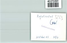 31840 W3253 Rohdental FOTO KEINE AK Gartenwirtschaft
