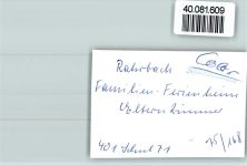 57399 W5942 Rahrbach FOTO KEINE AK Familien Ferienheim