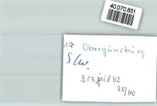 87634 W8953 Obergünzburg FOTO KEINE AK Ortsansicht