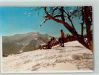 87509 W8970 Bühl a Alpsee FOTO KEINE AK Skifahrer und Alpenblick