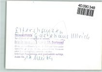 97725 W8731 Elfershausen , Unterfr FOTO KEINE AK Hotel Ulrich