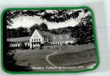 30890 W3013 Barsinghausen FOTO KEINE AK Fußball Verbandsheim - nur Scan verzogen