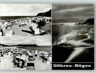 18586 O2345 Göhren , Rügen - Strand Strandkörbe 3-Bildaufnahme Foto Lungwitz AKU2