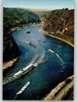56346 W5422 St. Goarshausen - Loreley Felsen Rheinschiffe