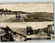 18586 O2345 Göhren , Rügen - Strand Promenade Ortsansicht 3-Bildaufnahme
