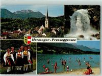 9620 Hermagor - Presseggersee Gartnerkofel Gailtaler Trachtengruppe Garnitzenklamm