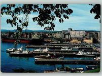Oslo Kristiania Foto AK Hafen Schiffe