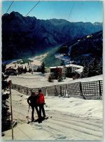 9900 Lienz - ÖAV-Berghaus Pepi Stiegler Winter Schlepplift Skifahrer