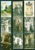 Lot mit 16 AK, ca. 1905-1929: überwiegend gute Erhaltung, größtenteils gelaufen Schutzengel Kleinposten bis 20