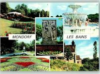 Mondorf-les-Bains - Kinder stehen unter dem Brunnen Park AKU2
