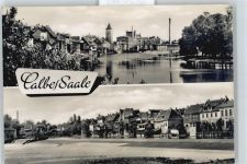 39240 O3310 Calbe - Fluss Baum Haus