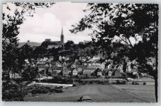 35066 W3558 Frankenberg (Eder) - Kirche Baum Gesamtansicht Feld
